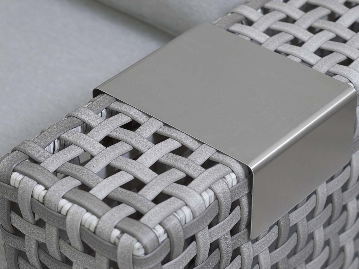 фото "тито" лаунж-зона из искусственного ротанга, цвет серый (к)