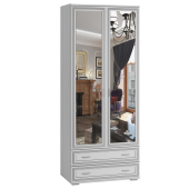 Шкаф 2-х ств. с зеркалом ЛШ-23 Ливорно