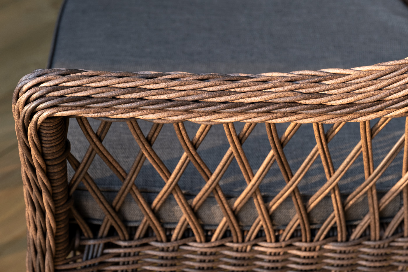 фото "дольче" обеденная группа из искусственного ротанга, цвет коричневый