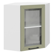 Шкаф верхний угловой со стеклом ШВУС Кёлн