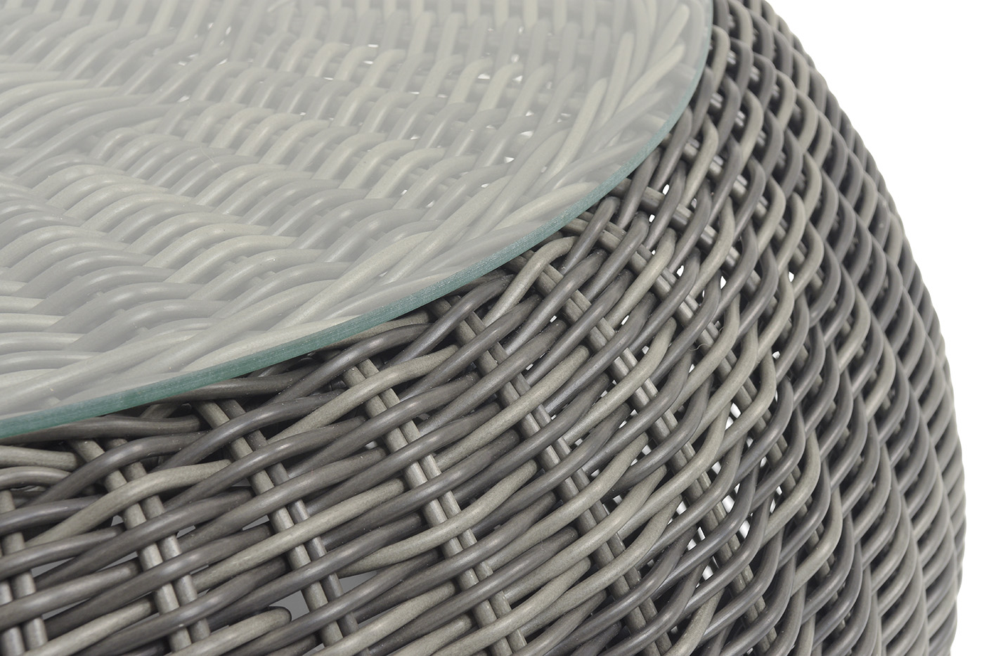 фото "барселона" журнальный столик из искусственного ротанга, цвет графит