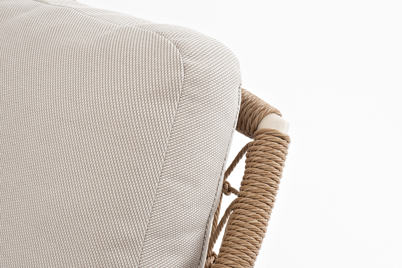 фото "венеция" лаунж-зона из искусственного ротанга, цвет соломенный