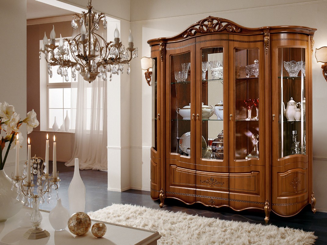 фото шкаф-витрина 5-ти дверная аллегро-8