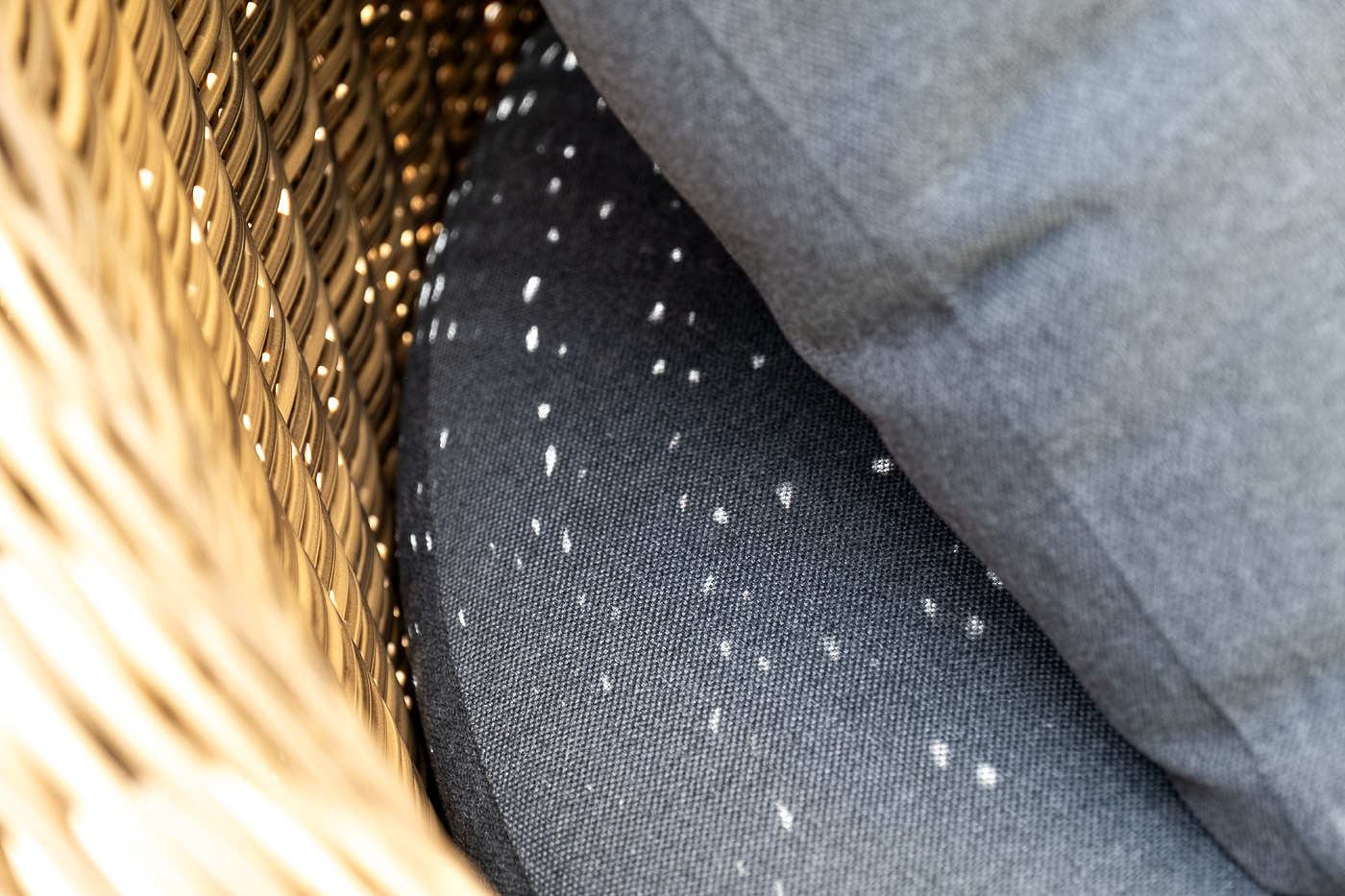 фото "барселона" лаунж-зона из искусственного ротанга, цвет соломенный