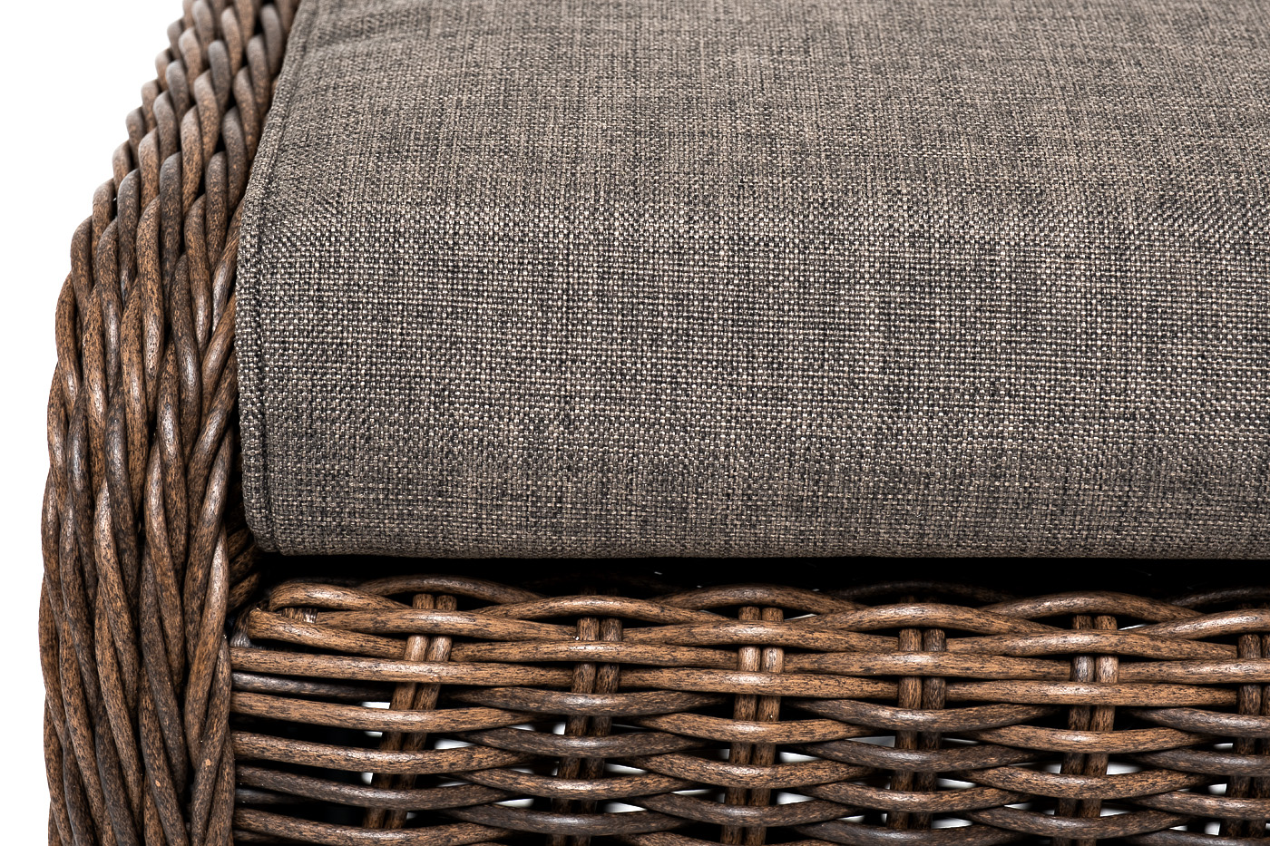 фото "толедо" пуф плетеный, цвет коричневый