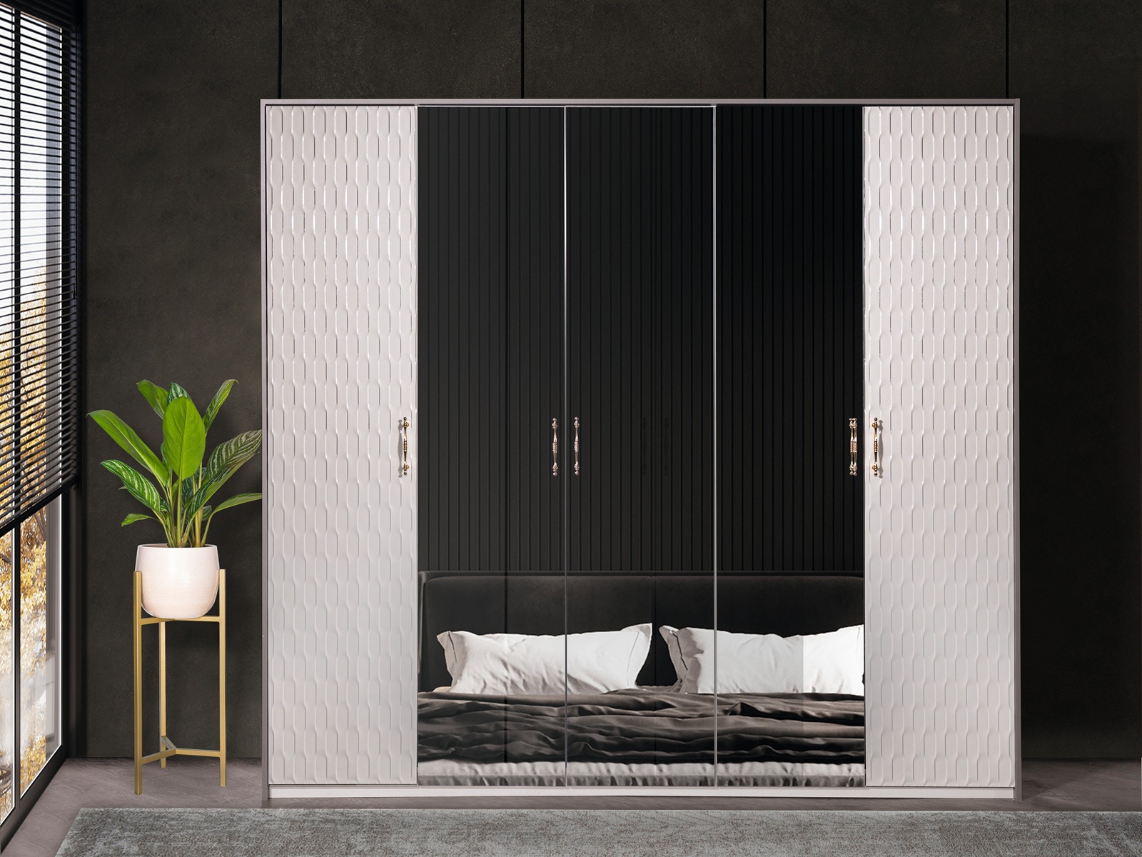 фото шкаф 5-ти ств. грация (fortuna home)