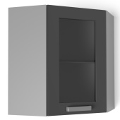 Шкаф угловой со стеклом скос УВС Бомбей