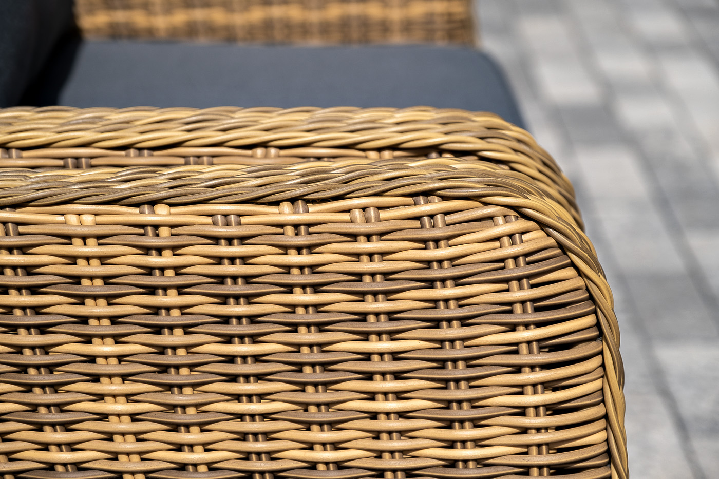 фото "прованс" лаунж-зона плетеная из искусственного ротанга, цвет соломенный