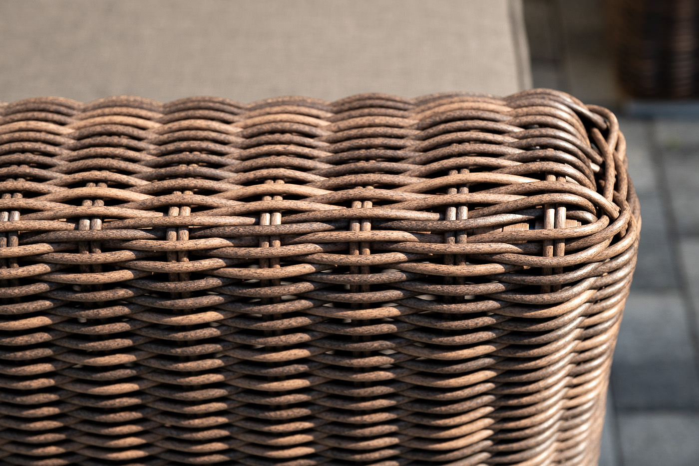 фото "капучино сингл" лаунж-зона из искусственного ротанга, цвет коричневый