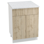 Шкаф нижний 2-х дв. с ящиком ШН1Я Хелмер