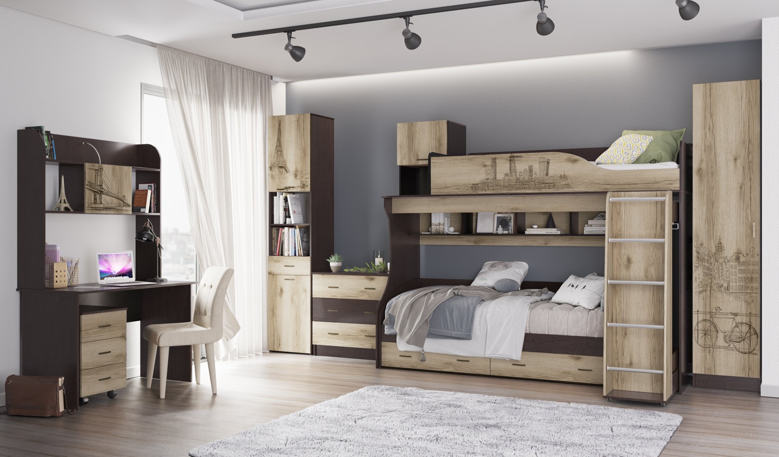 Пенал с ящиками Орион 