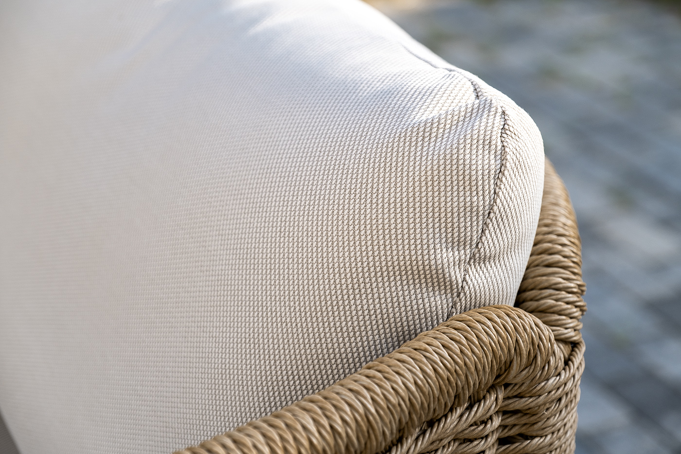 фото "аликанте" лаунж-зона из искусственного ротанга, цвет соломенный (к)