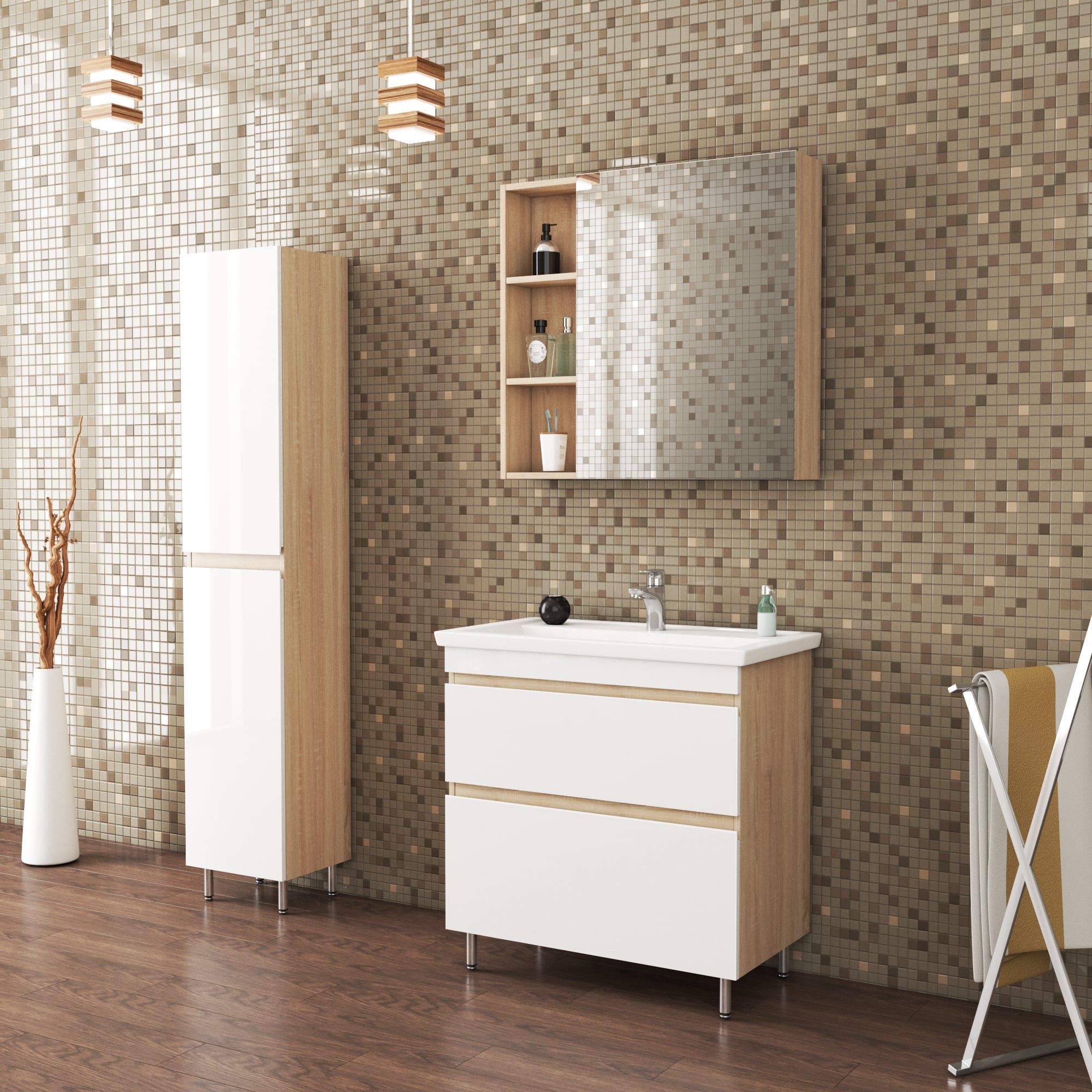 Тумба с раковиной под умывальник Арно 60 