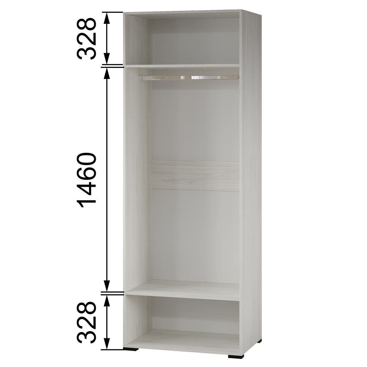 фото шкаф 2-х ств. с зеркалом мш-22 модена