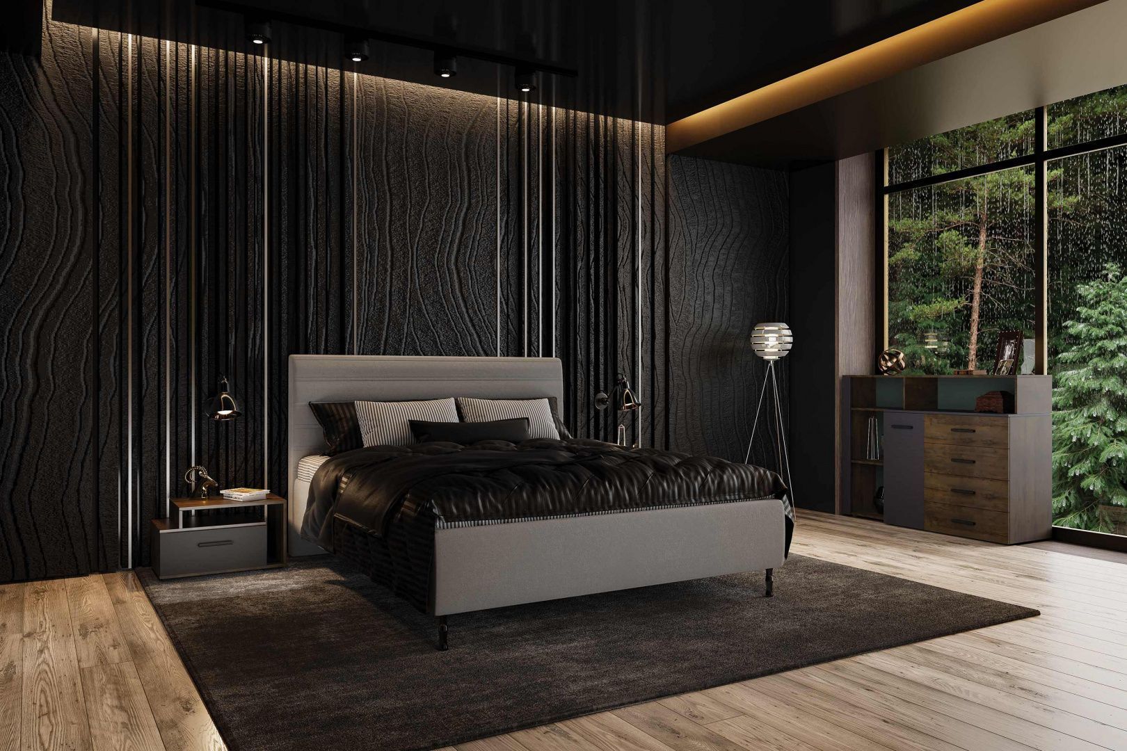 Кровать двуспальная Фабиана 