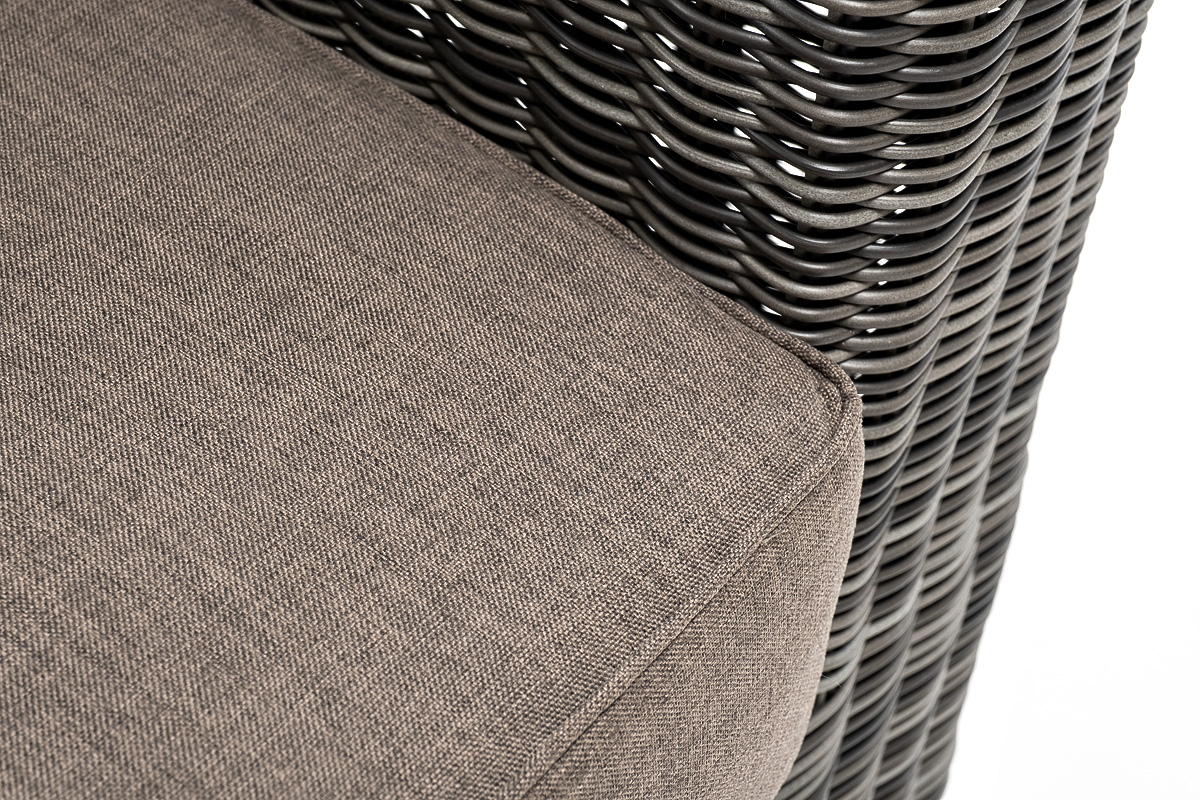 фото "боно" лаунж-зона из искусственного ротанга, цвет графит