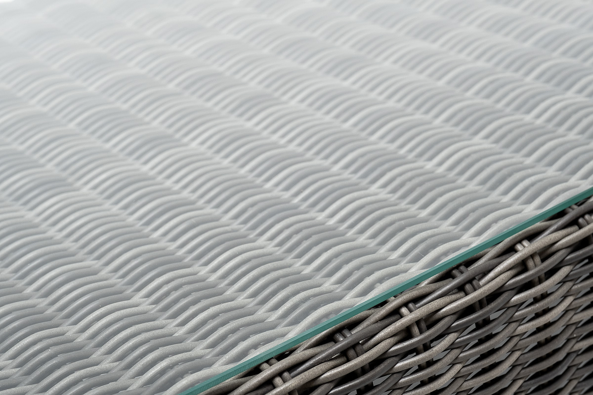 фото "боно" лаунж-зона из искусственного ротанга, цвет графит