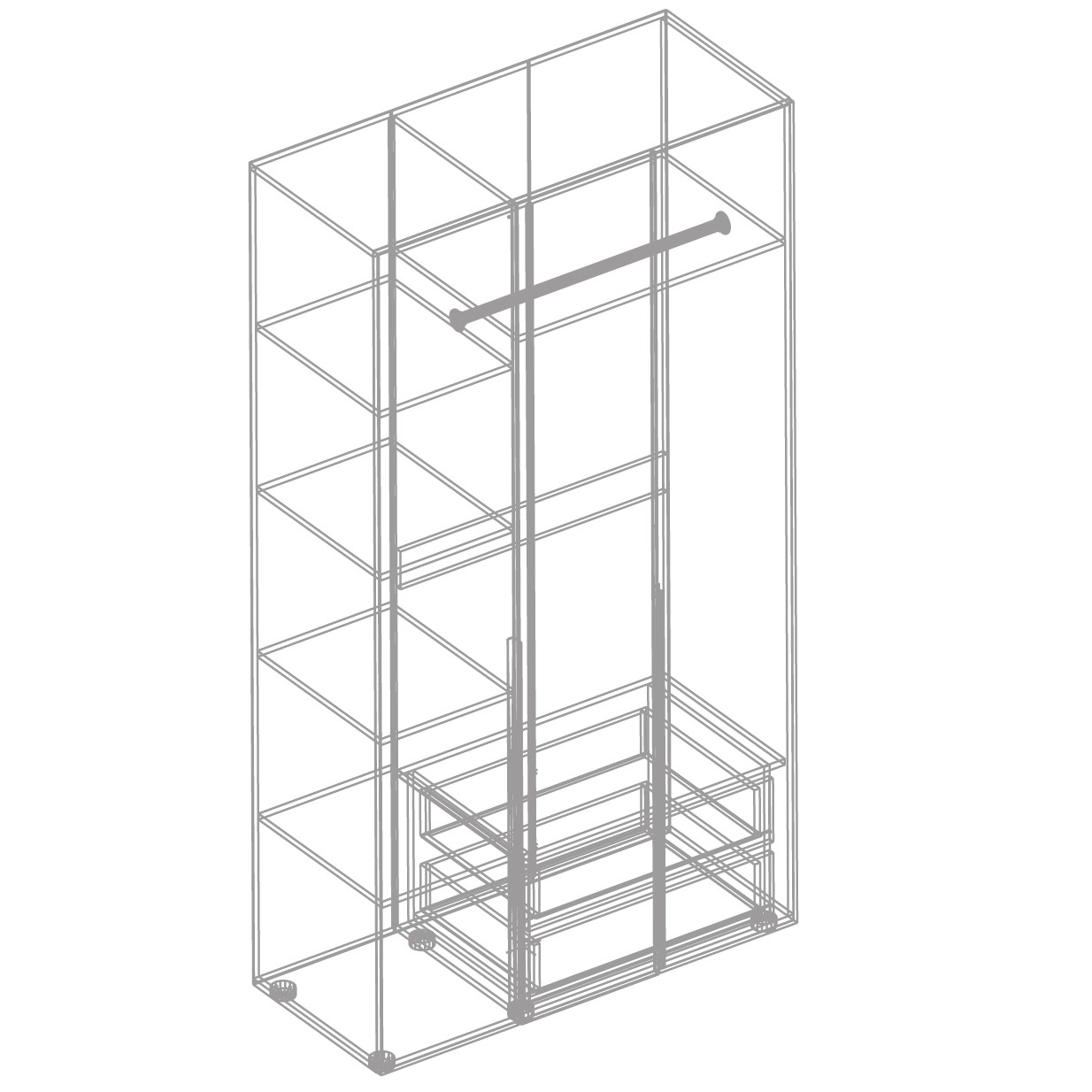 фото шкаф 3-ств. с зеркалом тефия