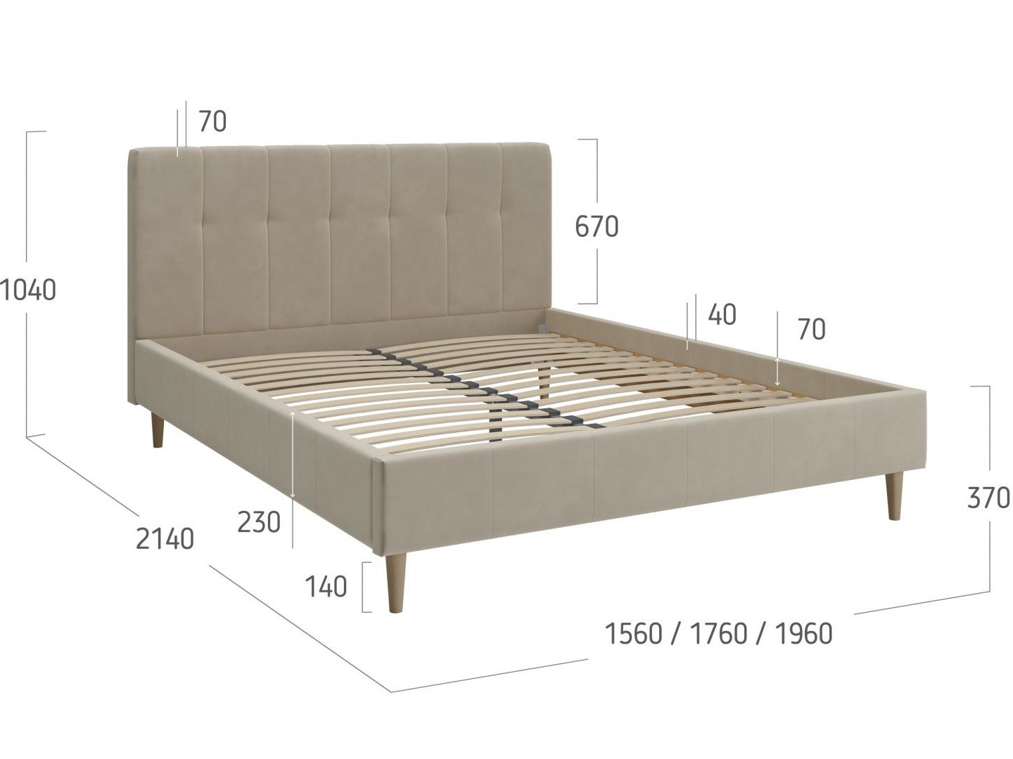 фото кровать двуспальная 1600 фрея