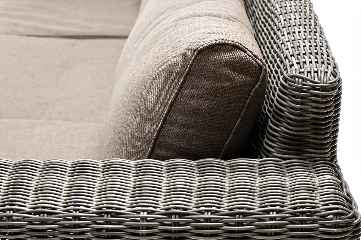 фото "боно" лаунж-зона из искусственного ротанга, цвет графит