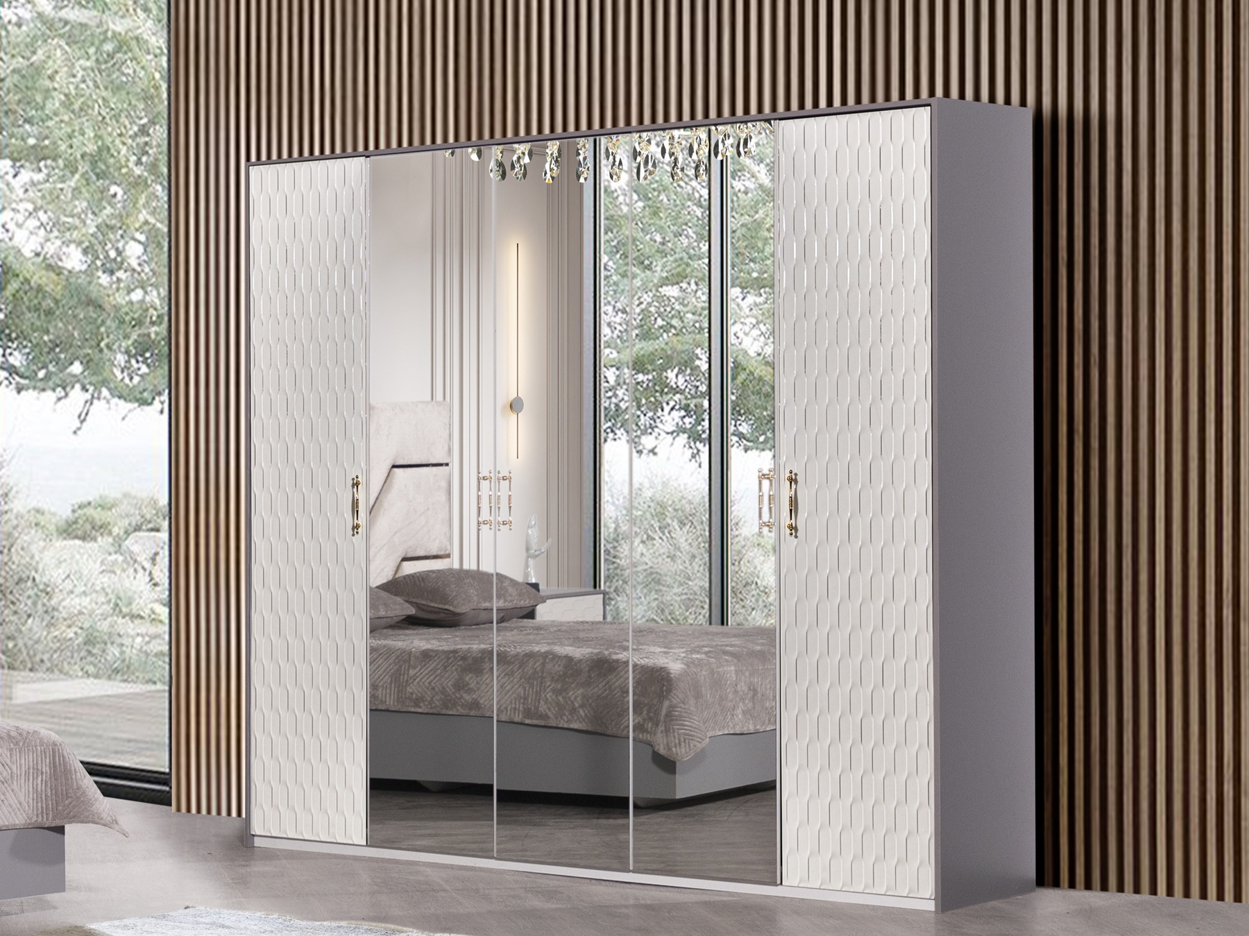 фото шкаф 5-ти ств. грация (fortuna home)