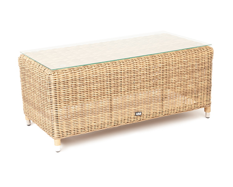 фото "кон панна" столик журнальный из искусственного ротанга, цвет соломенный