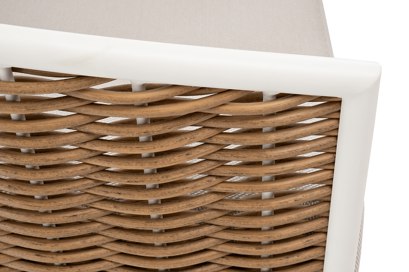 фото "тоскана" лаунж-зона из искусственного ротанга, цвет соломенный