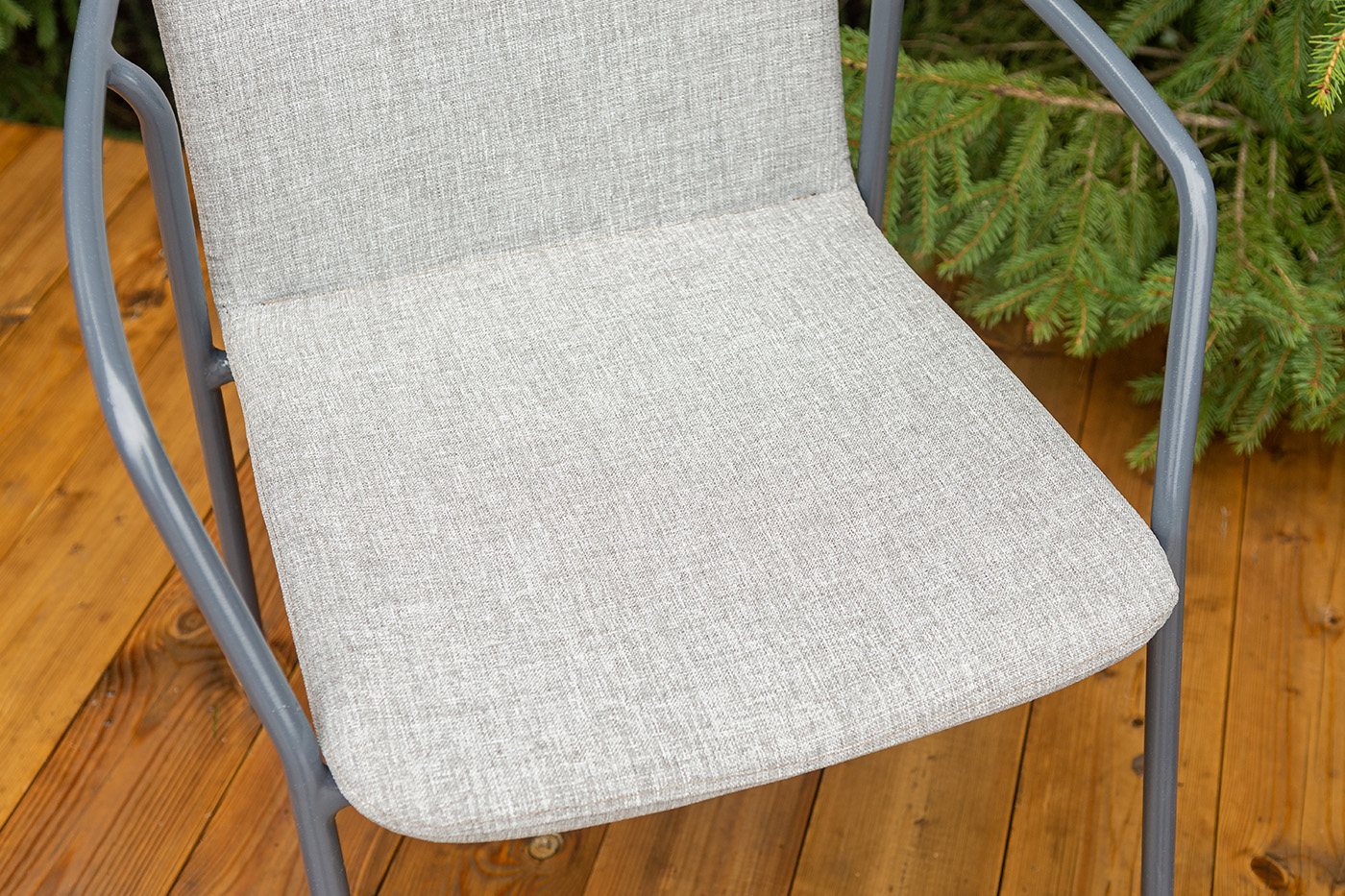 фото "марокко" стул из текстилена nanotex, алюминиевый каркас, цвет серый