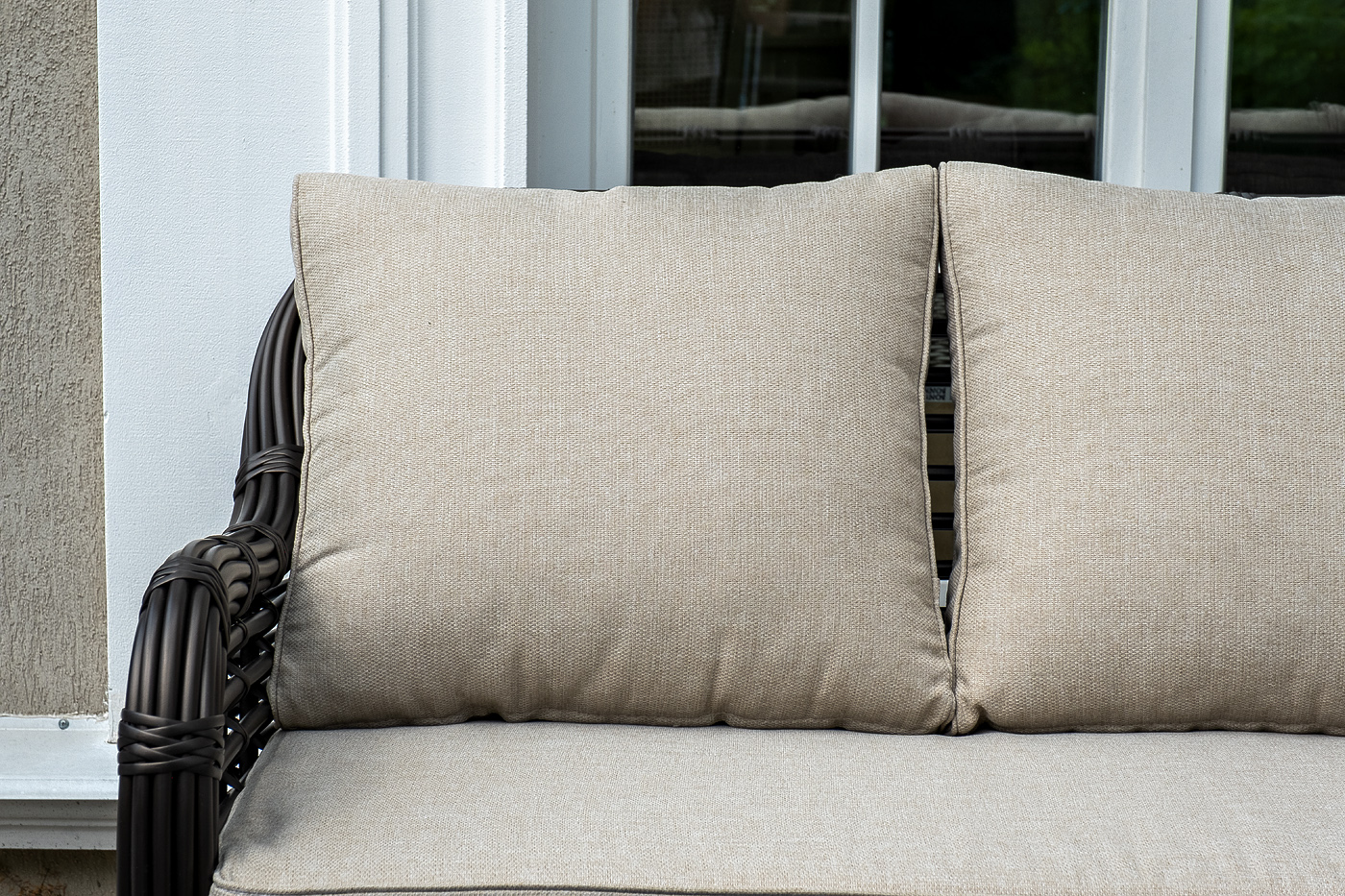 фото "ницца" лаунж-зона из искусственного ротанга, цвет бронзовый