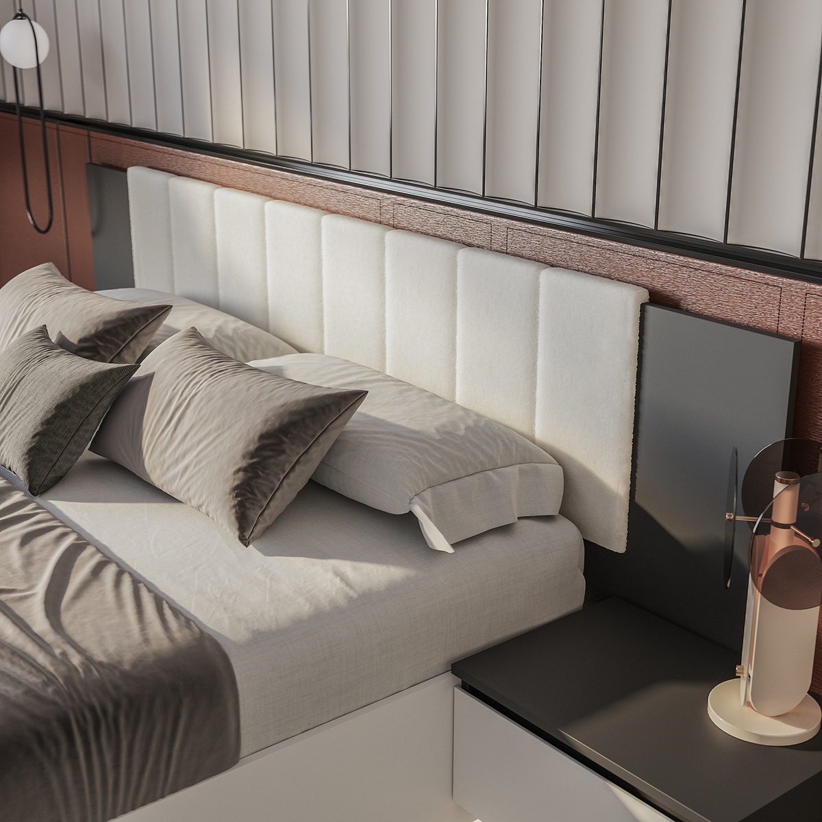 Кровать двуспальная КР-18 с ПМ Шарм фото кровать двуспальная кр-18 с пм шарм