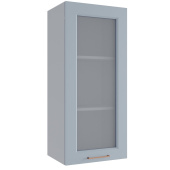 Шкаф 1 дв. высокий со стеклом ВПС Квадро