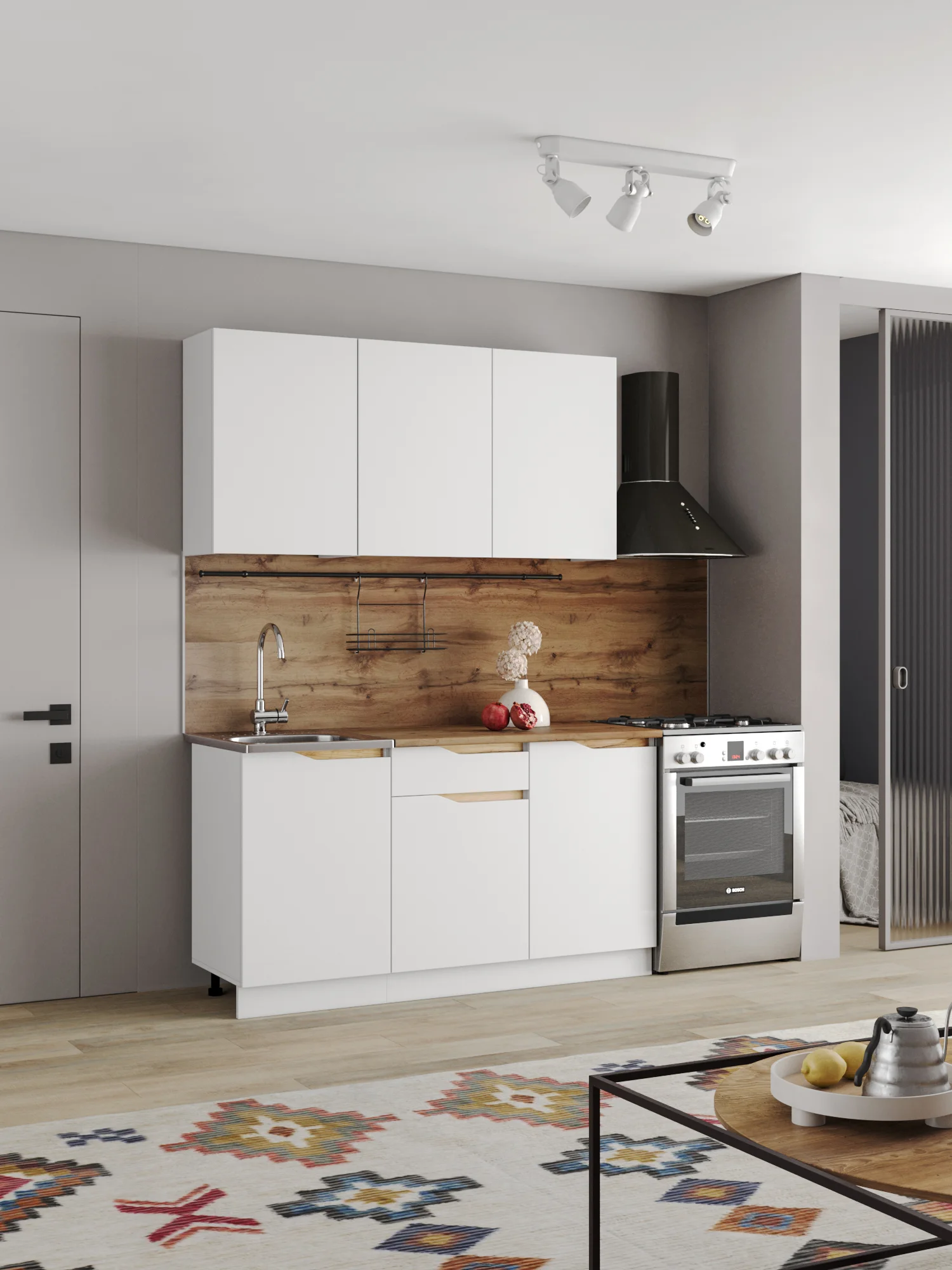 фото кухонный гарнитур мирра 1,5м