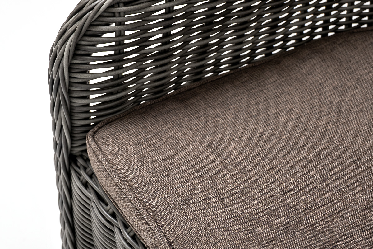 фото "эспрессо–80 r" обеденная группа плетеная, цвет графит