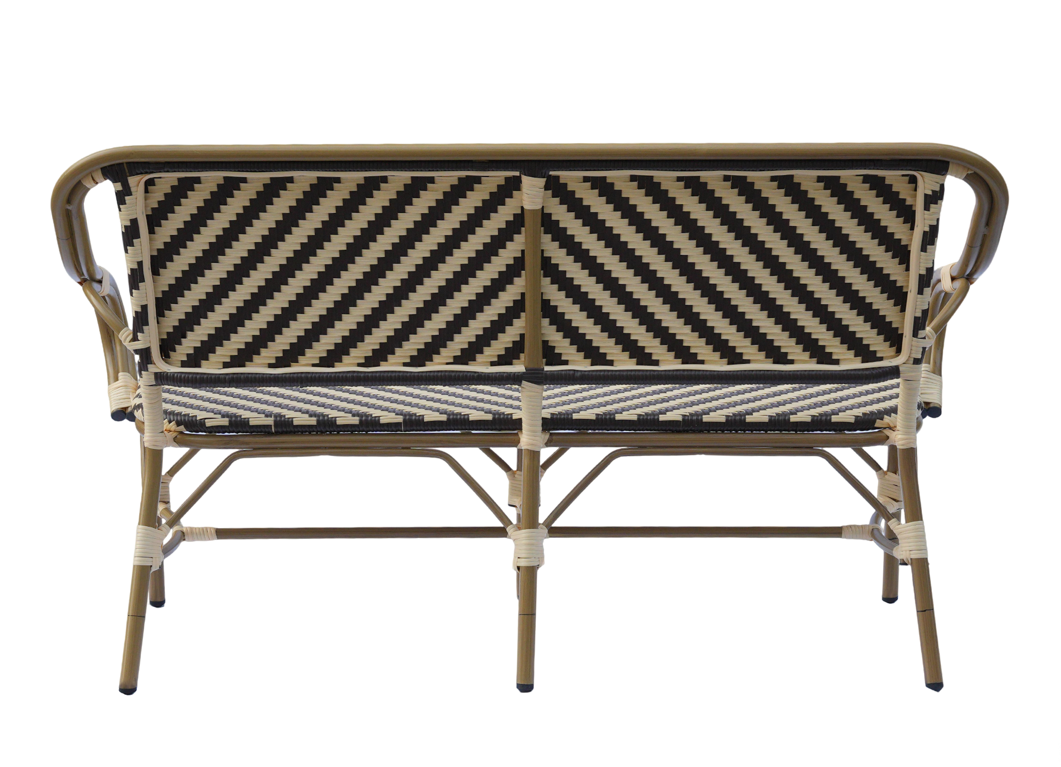 фото "кабри" диван двухместный из искусственного ротанга, цвет бежево-коричневый