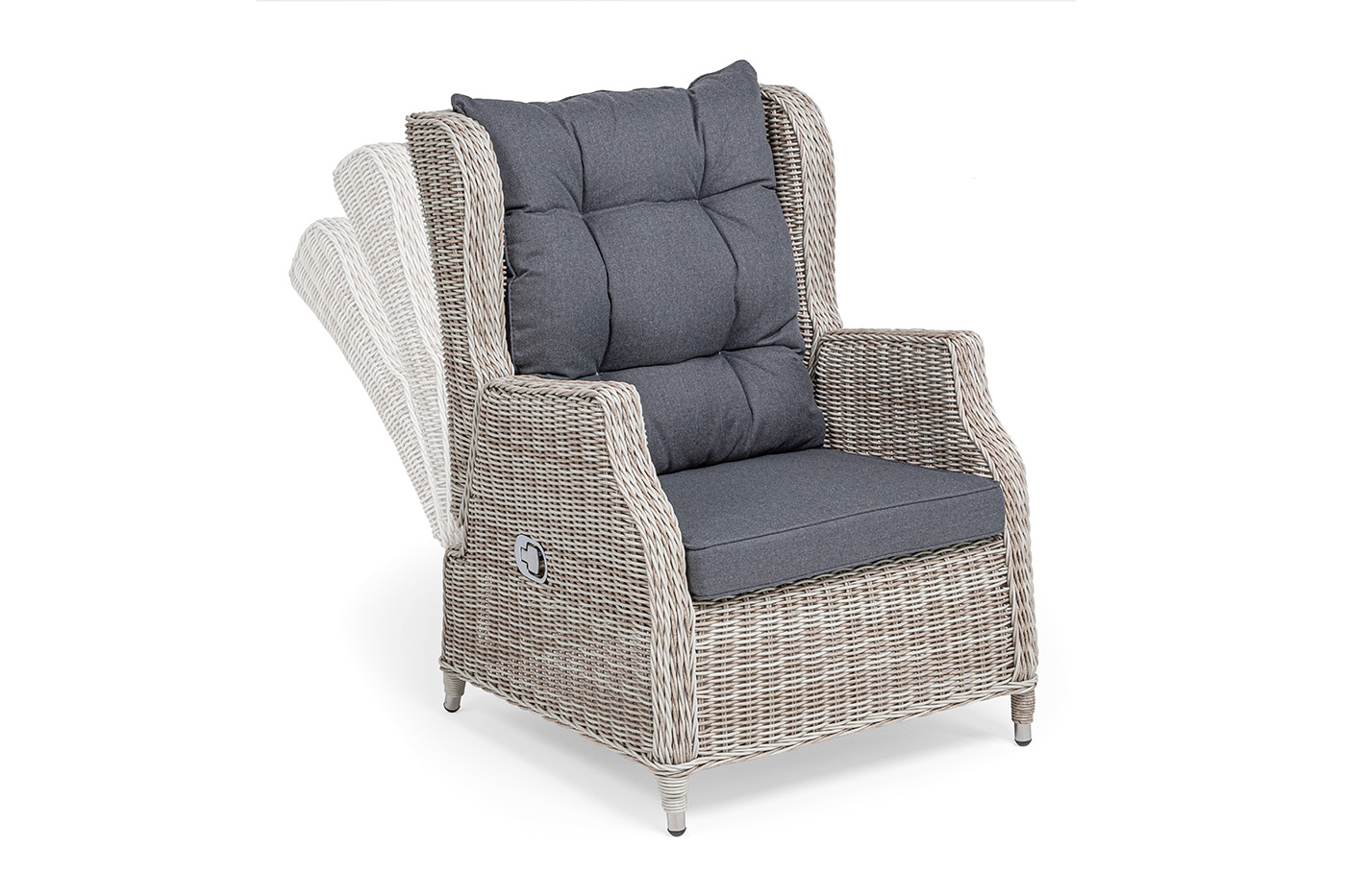 фото "форио" кресло раскладное плетеное, цвет бежевый