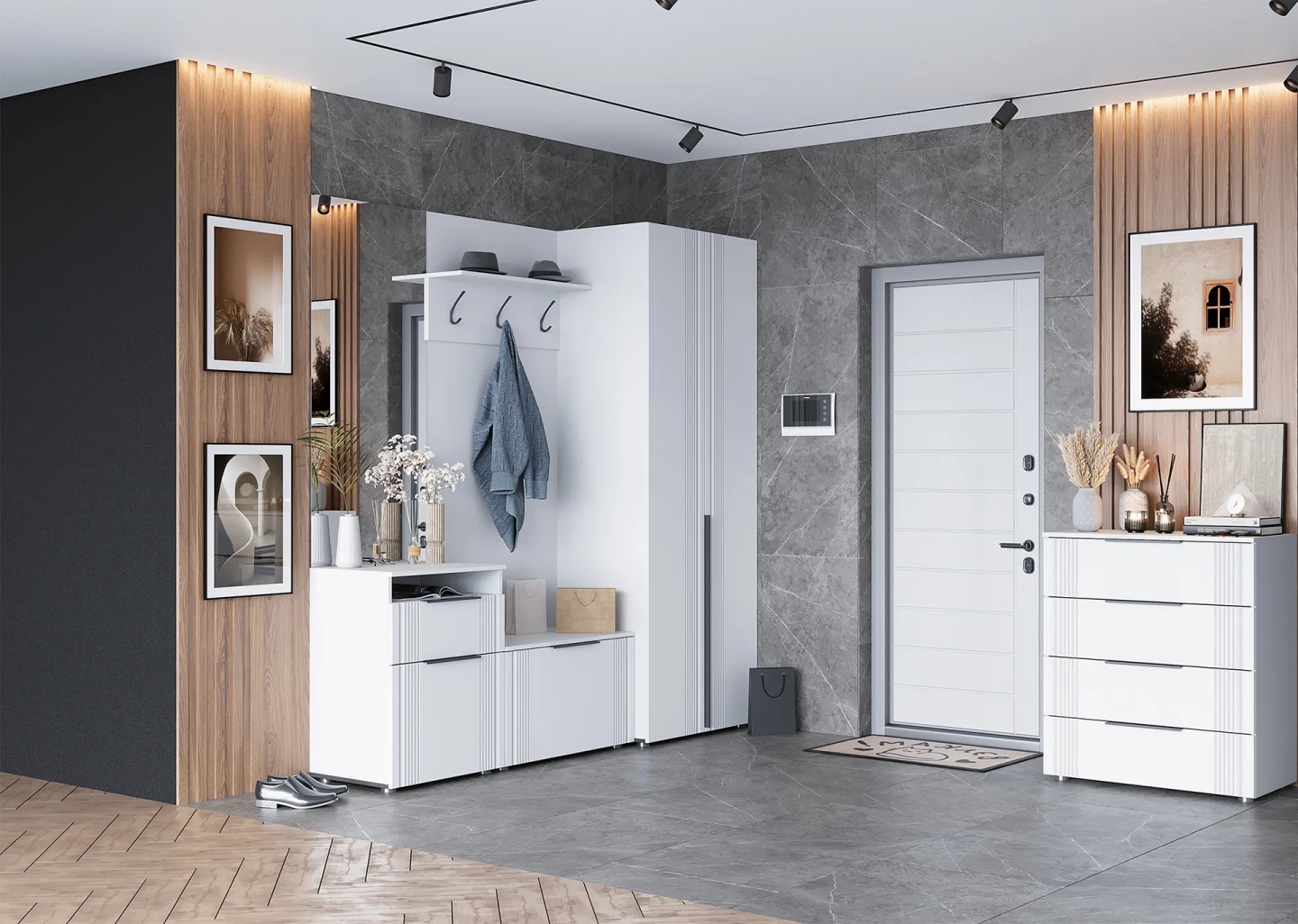 Тумба 1-ств. с ящиком и нишей Вита 