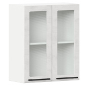 Шкаф верхний 2-х дв. со стеклом ШВС Нувель Шкаф верхний 2-х дв. со стеклом ШВС Нувель