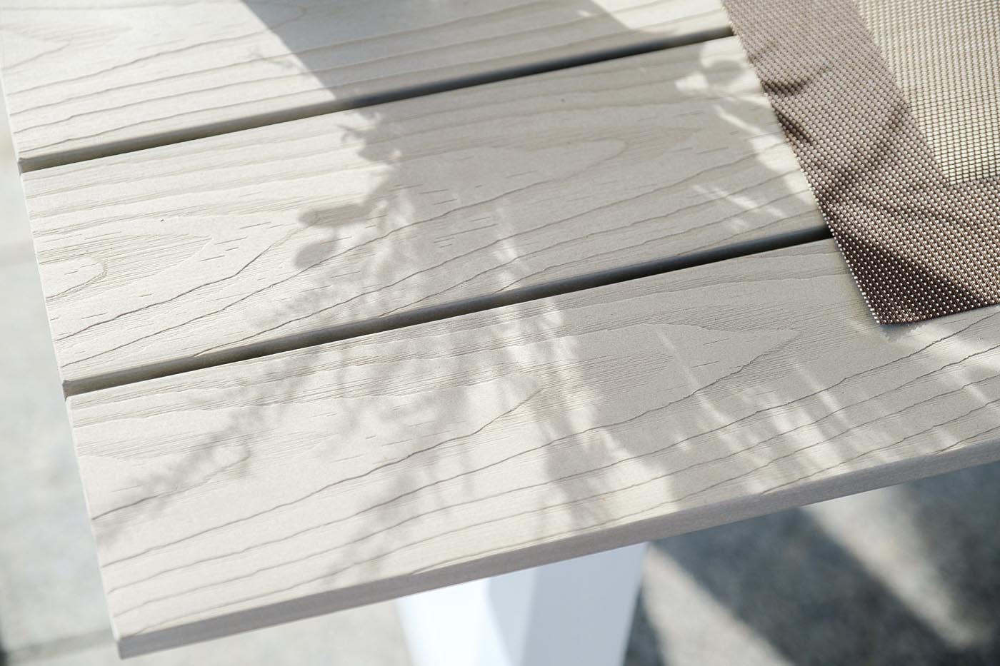 фото "сан ремо" стол обеденный из дпк, каркас алюминиевый