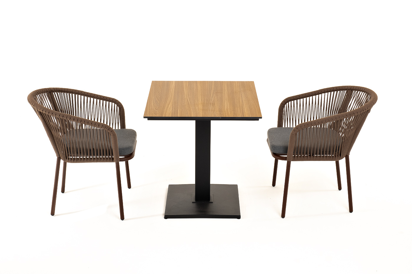 фото "каффе" обеденная группа на 2 персоны, цвет "дуб"