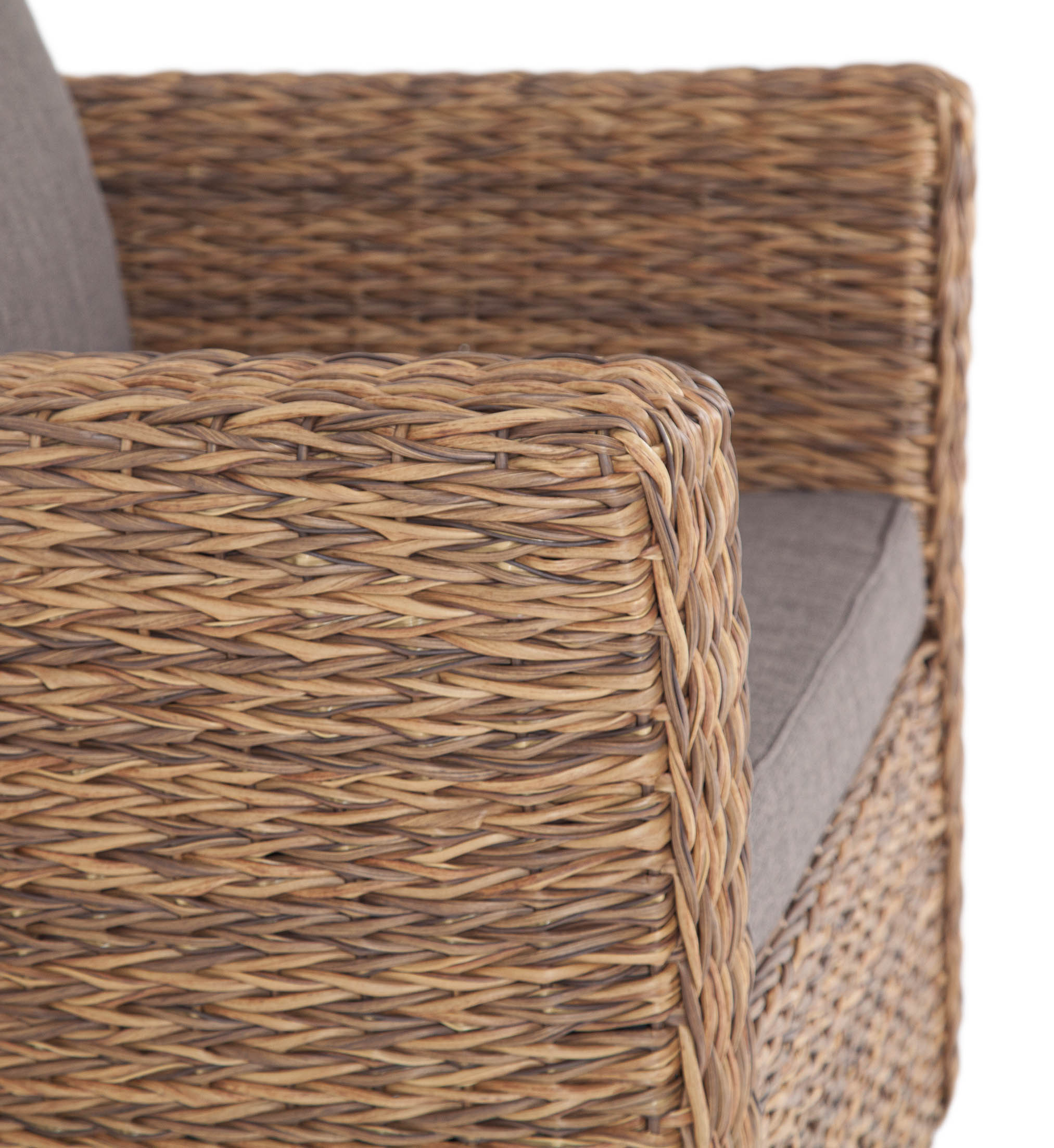 фото "капучино" кресло из искусственного ротанга (гиацинт), цвет соломенный