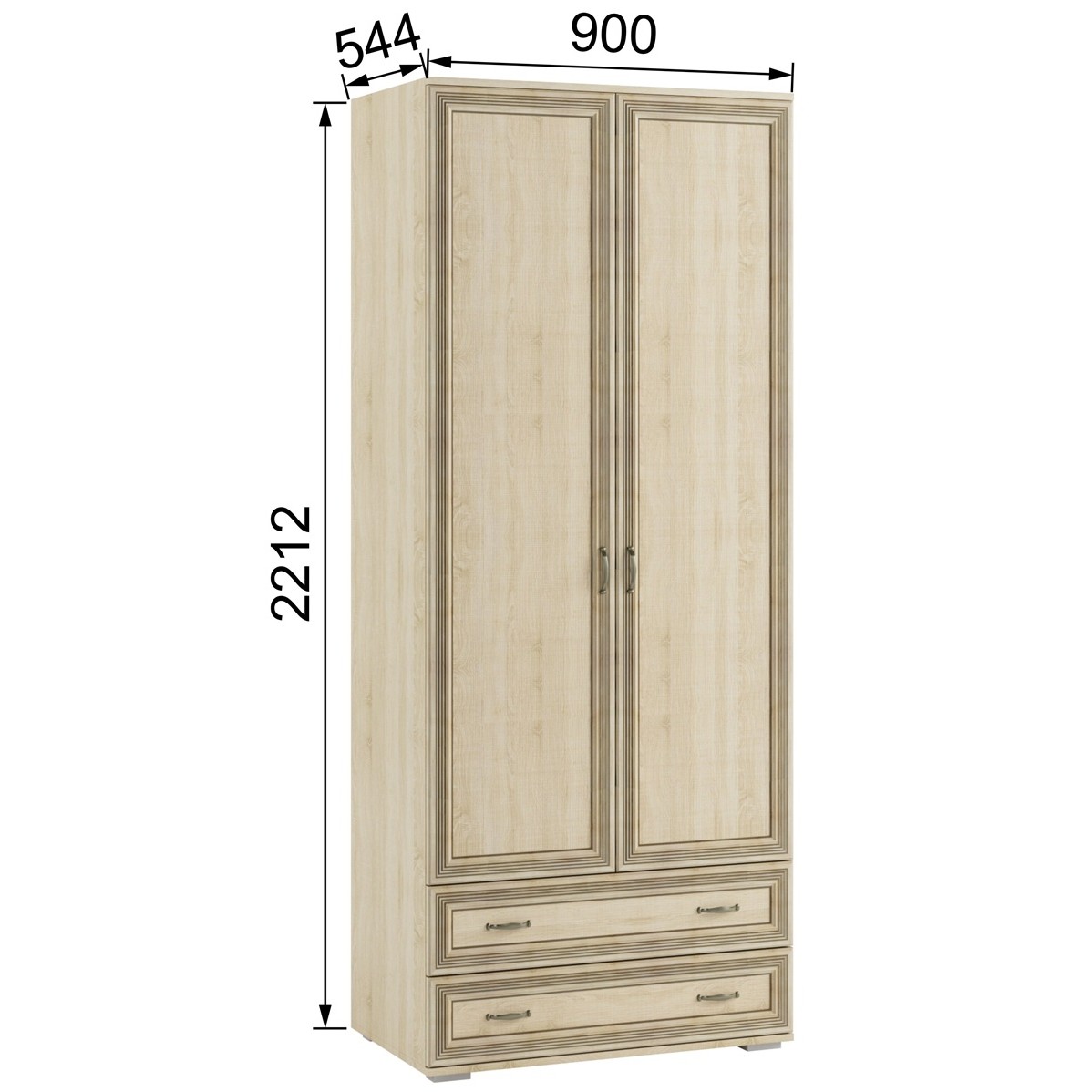 фото шкаф 2-х ств. лш-22 ливорно