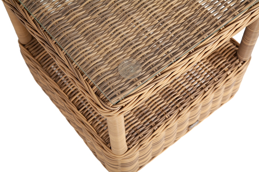 фото "форио" столик кофейный из искусственного ротанга, цвет соломенный