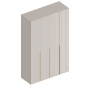 Шкаф 4-ств. 1400 для одежды Тефия