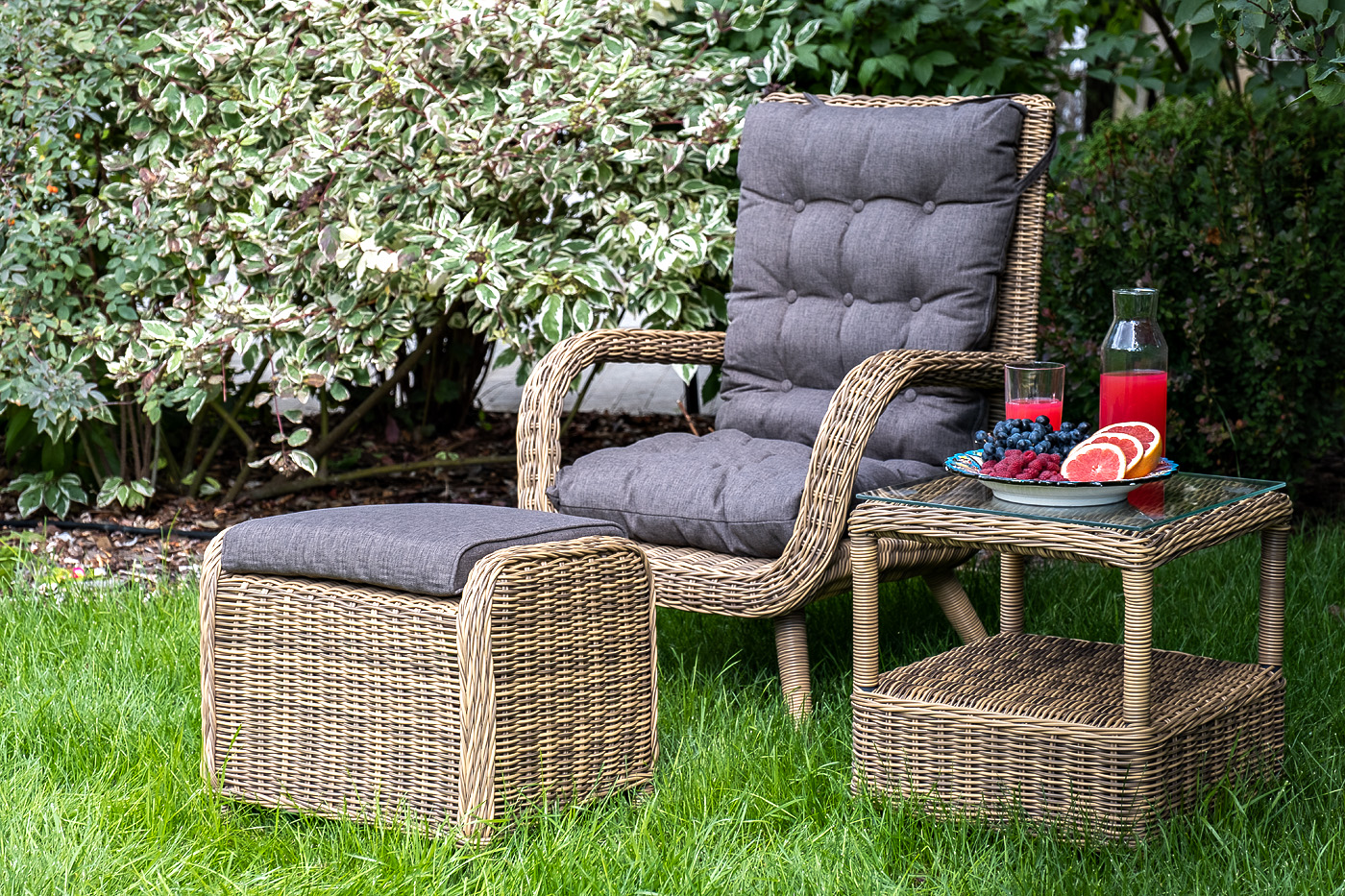 фото "толедо" пуф плетеный, цвет соломенный