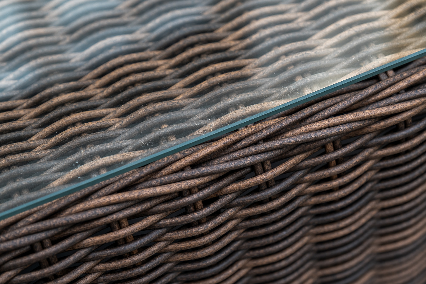 фото "капучино" лаунж-зона из искусственного ротанга, цвет коричневый