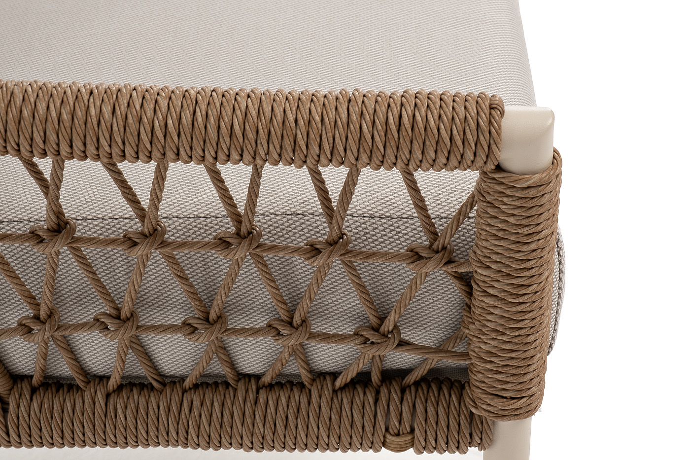 фото "венеция" лаунж-зона из искусственного ротанга, цвет соломенный (к)