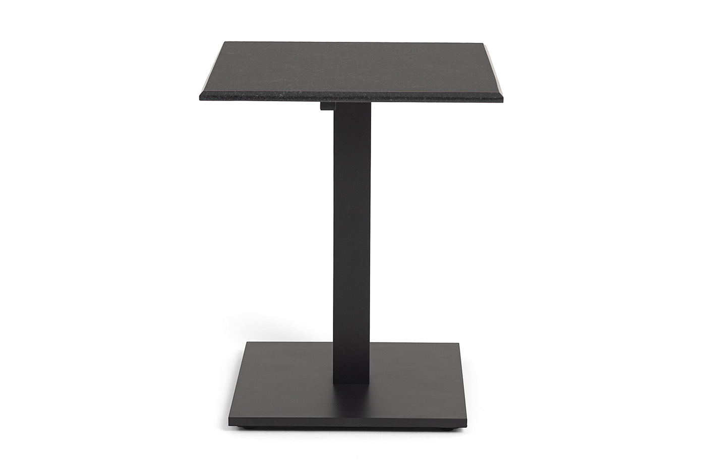 фото "челси" стол из гранита квадратный 60х60см, цвет черный