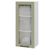 Шкаф верхний 1 дв. со стеклом ШВС (Премьер) Кёлн