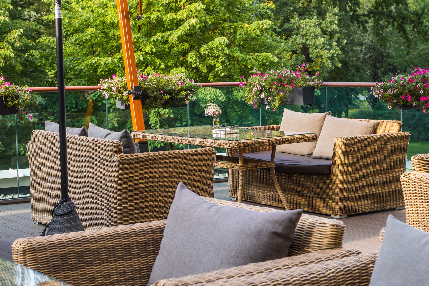 фото "капучино" диван из искусственного ротанга двухместный, цвет соломенный