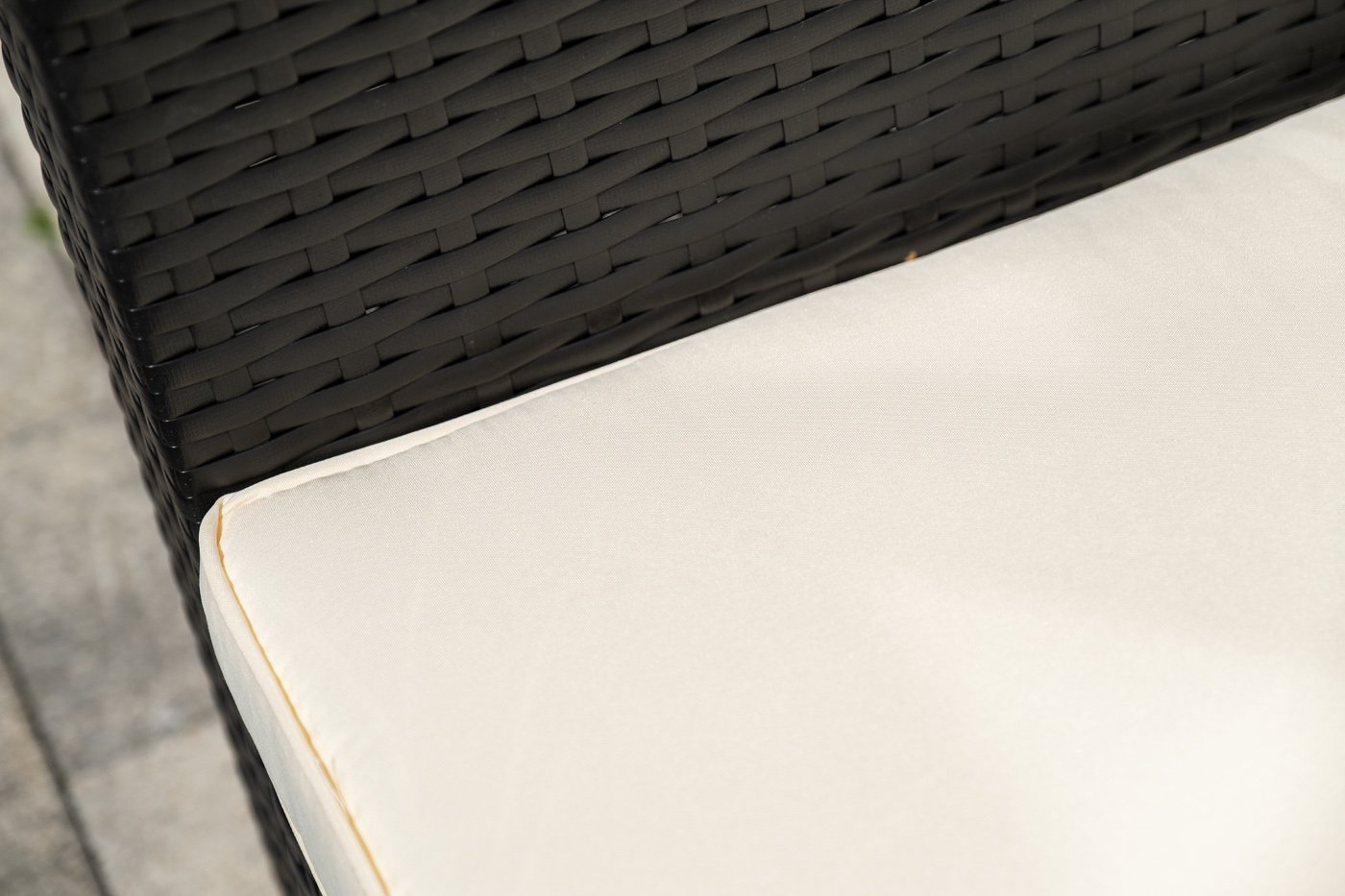 фото "даллас" лаунж-зона из искусственного ротанга на 5 персон, цвет черный